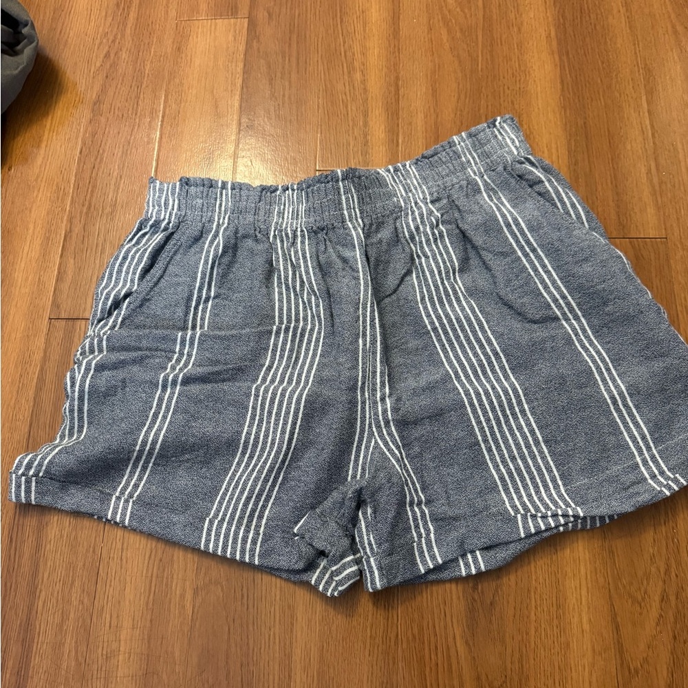 Adyson Parker High Waist Striped Gray Shorts
